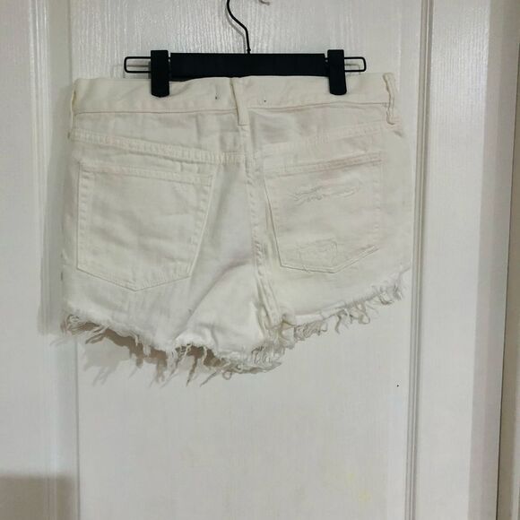 Brand New Free People Love Good Vibrations Spring White Shorts For Women Size 27 - Picture 2 of 8